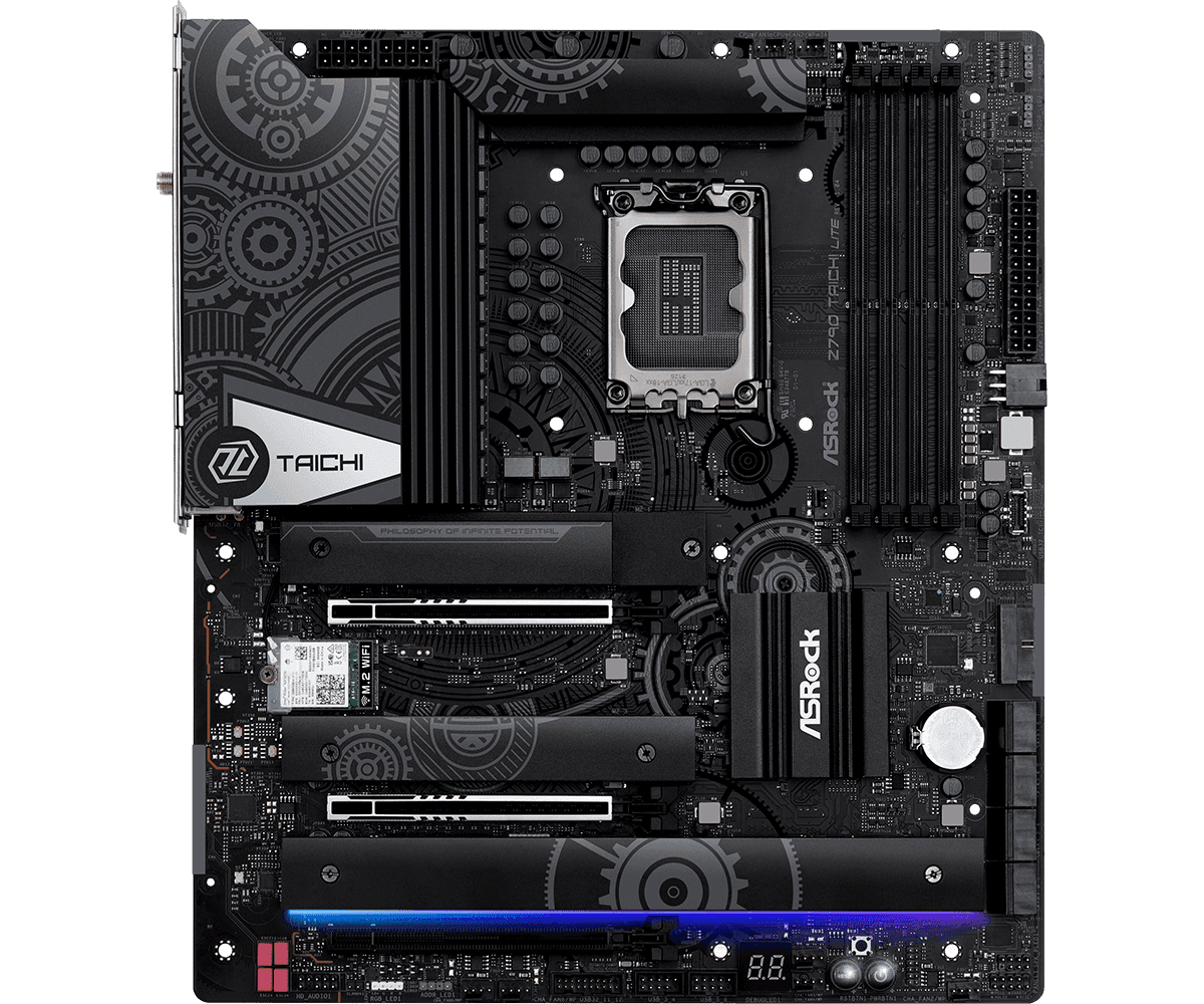 PLACA ASROCK Z790 TAICHI LITE, LGA 1700, DDR5 7200MHZ (OC), M.2 (PCIE GEN5X4), PCIE 5.0, WIFI, EATX. - 2