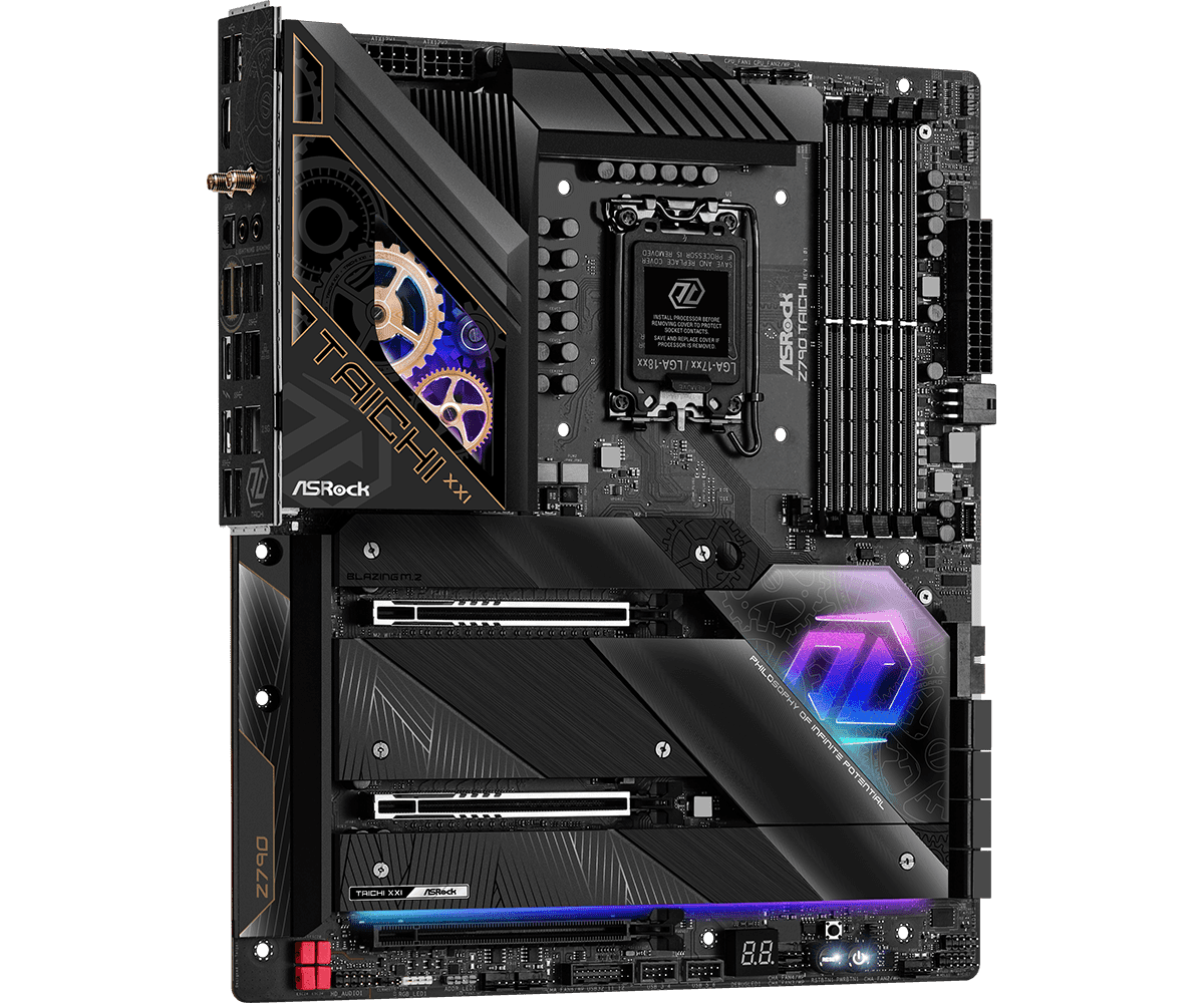 PLACA ASROCK Z790 TAICHI, LGA 1700 , DDR5 7200MHZ (OC), M.2 (PCIE GEN5X4), PCIE 5.0, WIFI,EATX. - 3