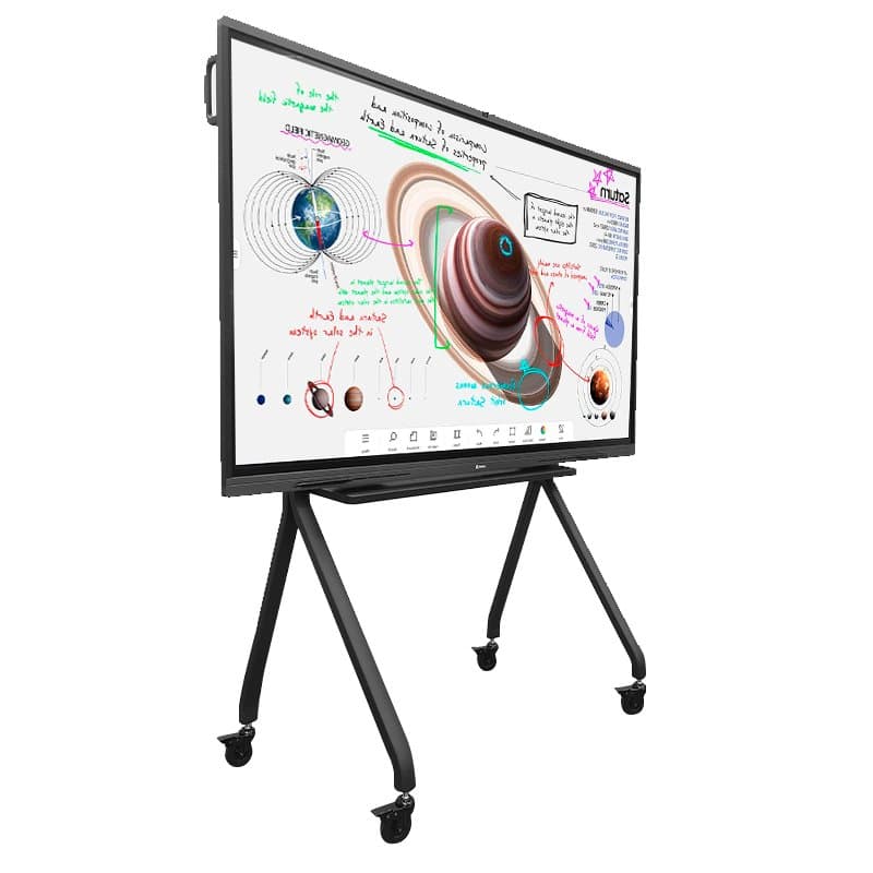 Rack portátil TEROS TE-9010S para pantalla táctil interactiva de 75" a "86", negro - 1