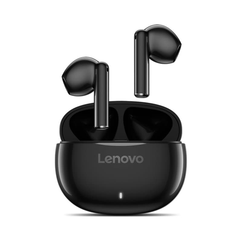 Auriculares estéreo inalámbricos con microfono Lenovo E310 independientes, color negro - 1