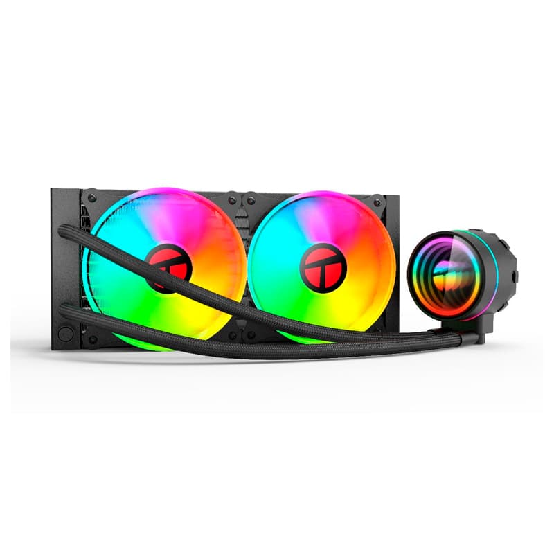 Cooler para procesador TEROS TE-8164N, Intel y AMD, TDP 265W Máx, 240 mm, líquida - 1