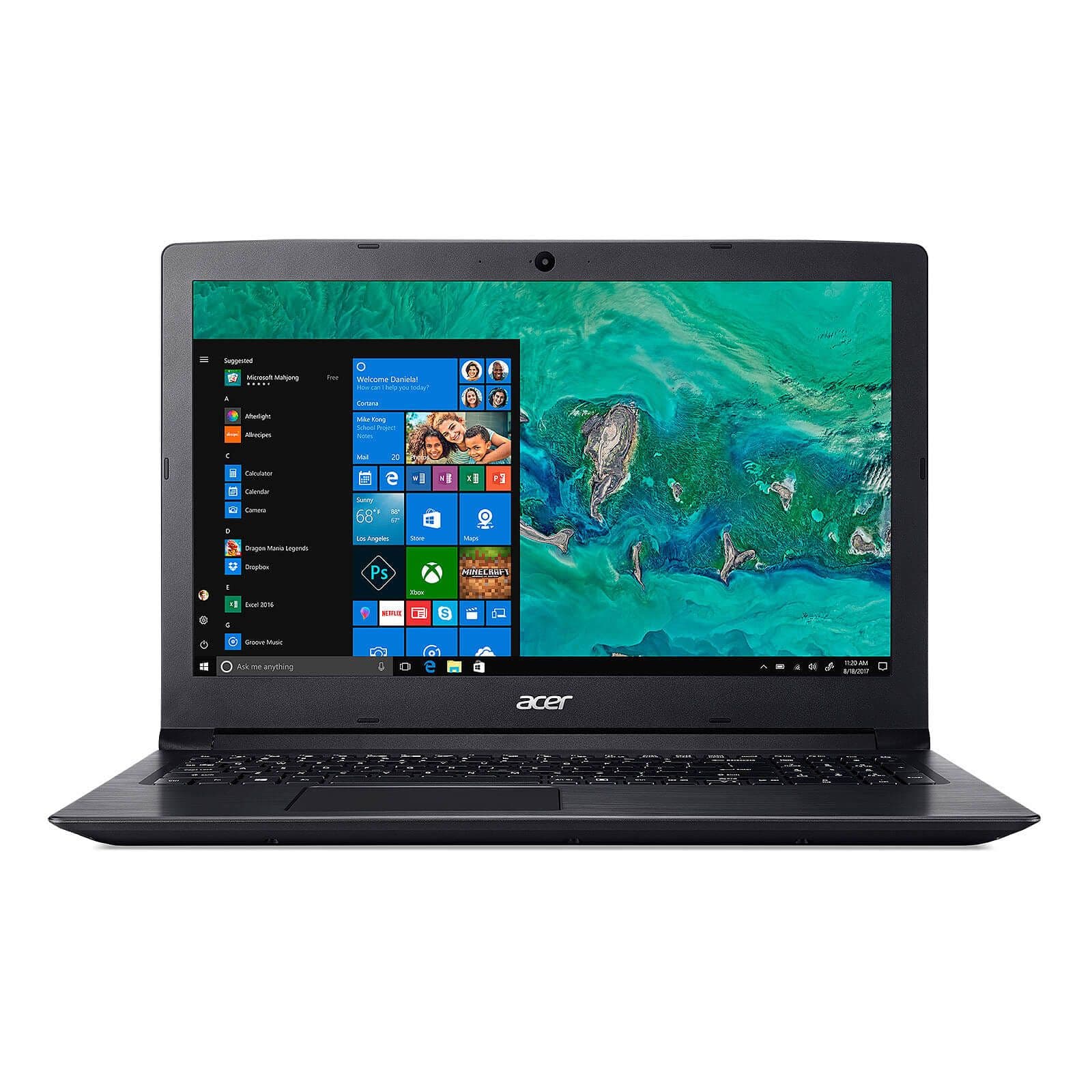 Notebook Acer Aspire 3 pantalla 15.6" HD, Intel Core i5-8250U, RAM 8GB + 16GB Intel Optane, video 2GB MX130 NVidia, Windows 10 Home 64 bits - 1