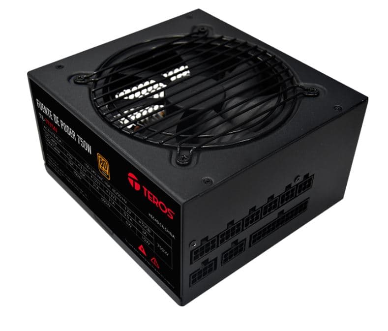 Fuente de alimentación CERTIFICADA TE7175 F.Modular, ATX, 750W, 80 Plus Gold, 100V-240VAC - 1