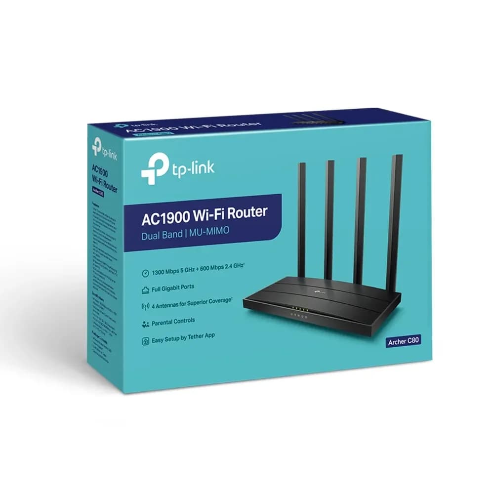 ROUTER TP- LINK WIFI DOBLE BANDA 2.4-5GHZ 6 ANTENAS - 3