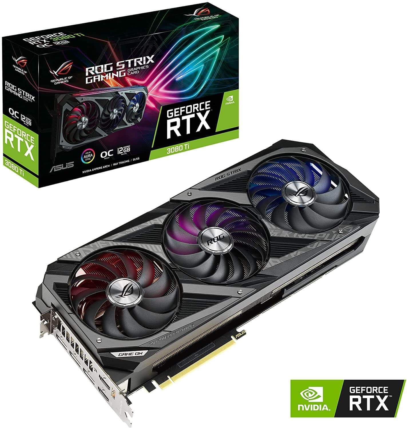 Tarjeta de video ASUS Nvidia GeForce RTX3080Ti, 12GB GDDR6X, 384 bits, HDMIx2, DisplayPortx3 - 1