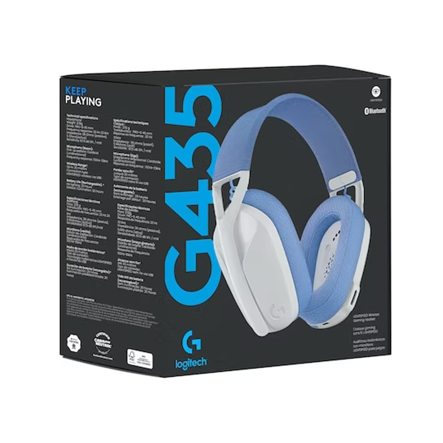 AUDIFONO C/MICROF. LOGITECH G435 BT / LIGHTSPEED WHITE - 3