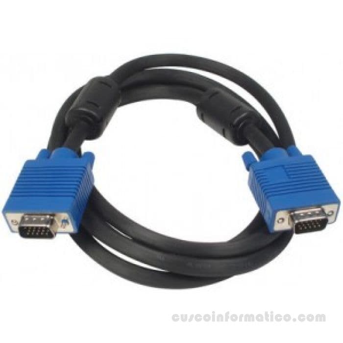 Cable VGA 15pines para monitor, PC o laptop - 1