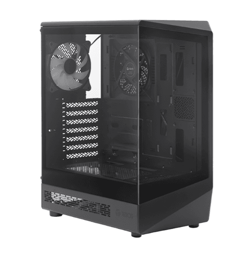 Case Gamer Teros TE-1321G, Mid Tower, USB 3.0 / USB 2.0, Audio, Ventilador RGB, Negro - 1