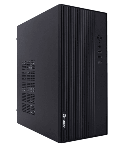Case TEROS TE-1035S, Mini Tower ATX, 250 W, USB 3.0 / 2.0, audio HD, negro - 1