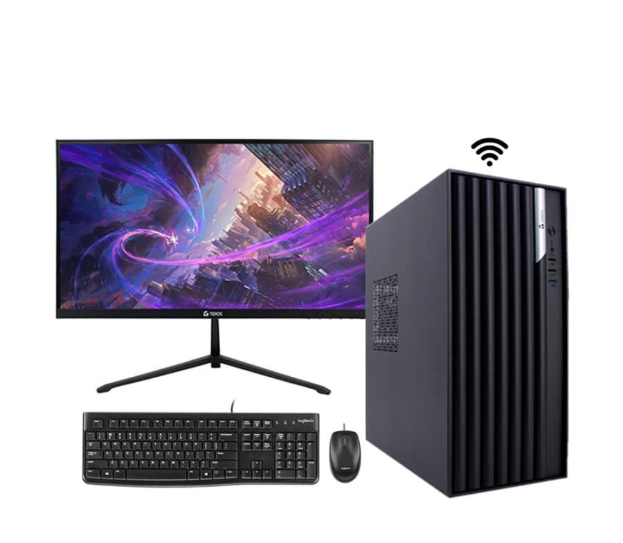 PC Intel Core i3-12ava gen, Memoria RAM 8GB, Disco solido 1TB, Wifi, Monitor 23.8" - 1