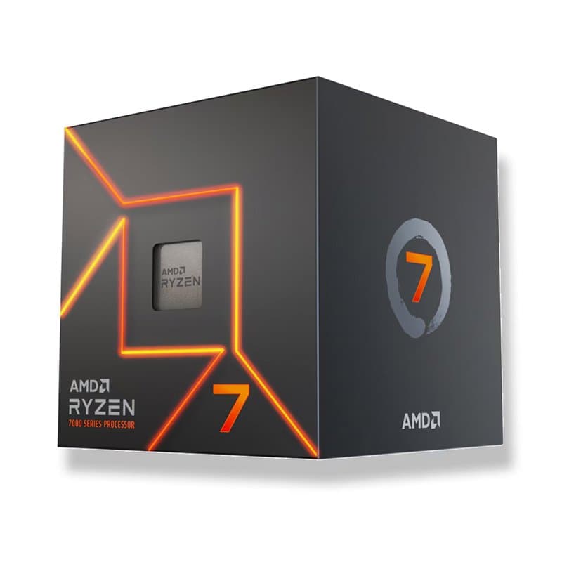 Procesador AMD Ryzen 7 7700 3.8 / 5.3GHz, 32MB L3, 8-Cores, AM5, 65W. - 1