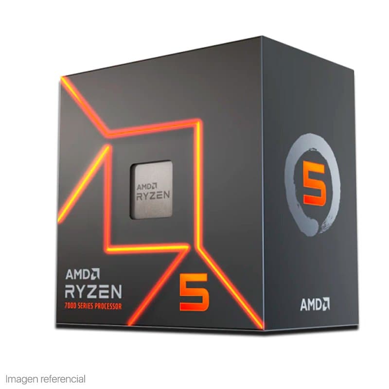 Procesador AMD Ryzen 5 7600 3.8/5.1GHz, 32MB L3, 6-Core, AM5, 65W. - 1