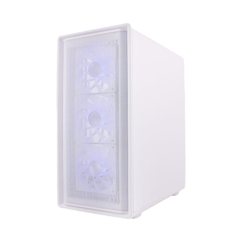 Case sin fuente Gamer TEROS TE-1329G, ITX, M-ATX, ATX, 3.5" y 2.5", Blanco - 1