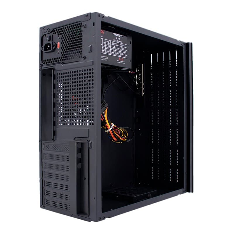 Case TEROS TE-1036S, Factor de forma ATX, 250 W, USB 3.0 / 2.0, audio, negro. - 2