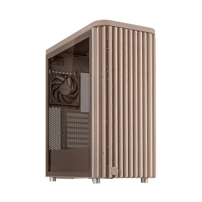 Case ASUS ProArt PA401 Wood Edition Beige - Tempered Glass Panel - 1