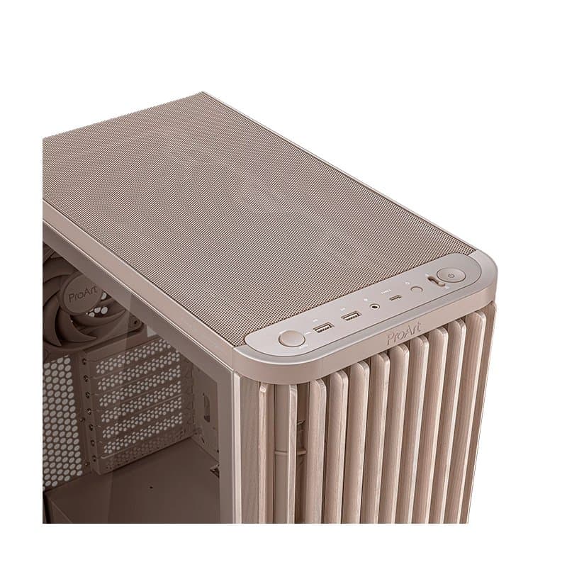 Case ASUS ProArt PA401 Wood Edition Beige - Tempered Glass Panel - 2