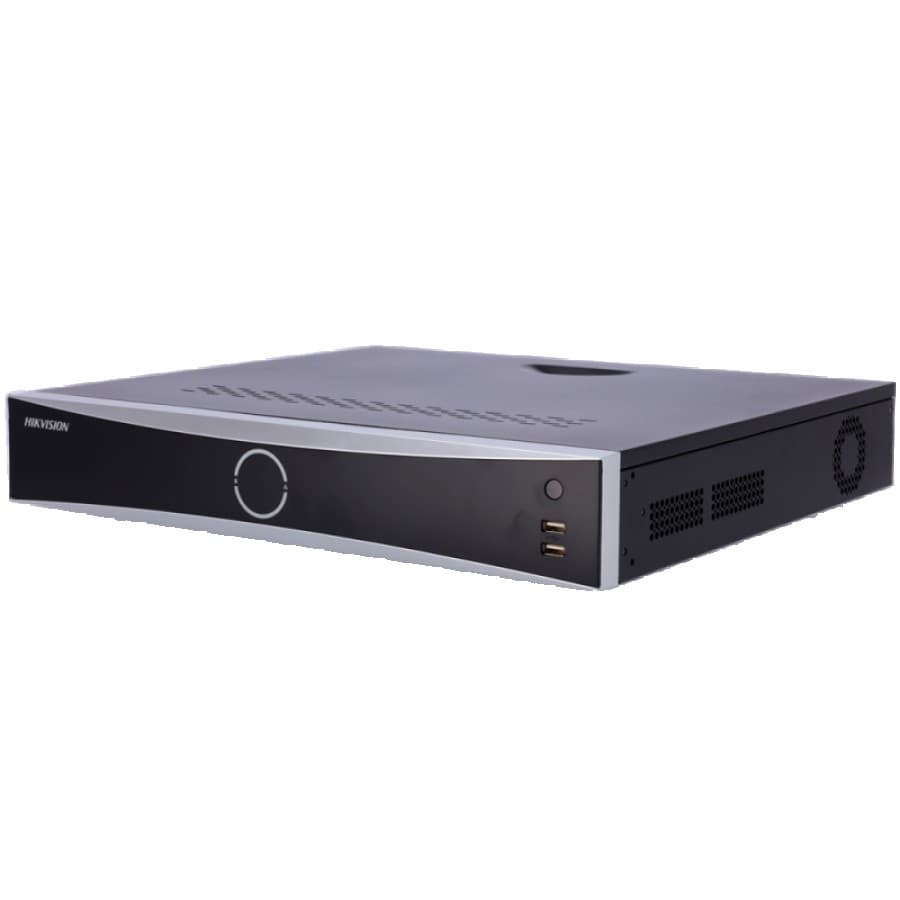 NVR Hikvision DS-7716NXI-K4 – 16 Canales IP, IA Facial + ANPR, 4K HDMI, 4 SATA (10TB c/u), Decodificación 12MP - 1