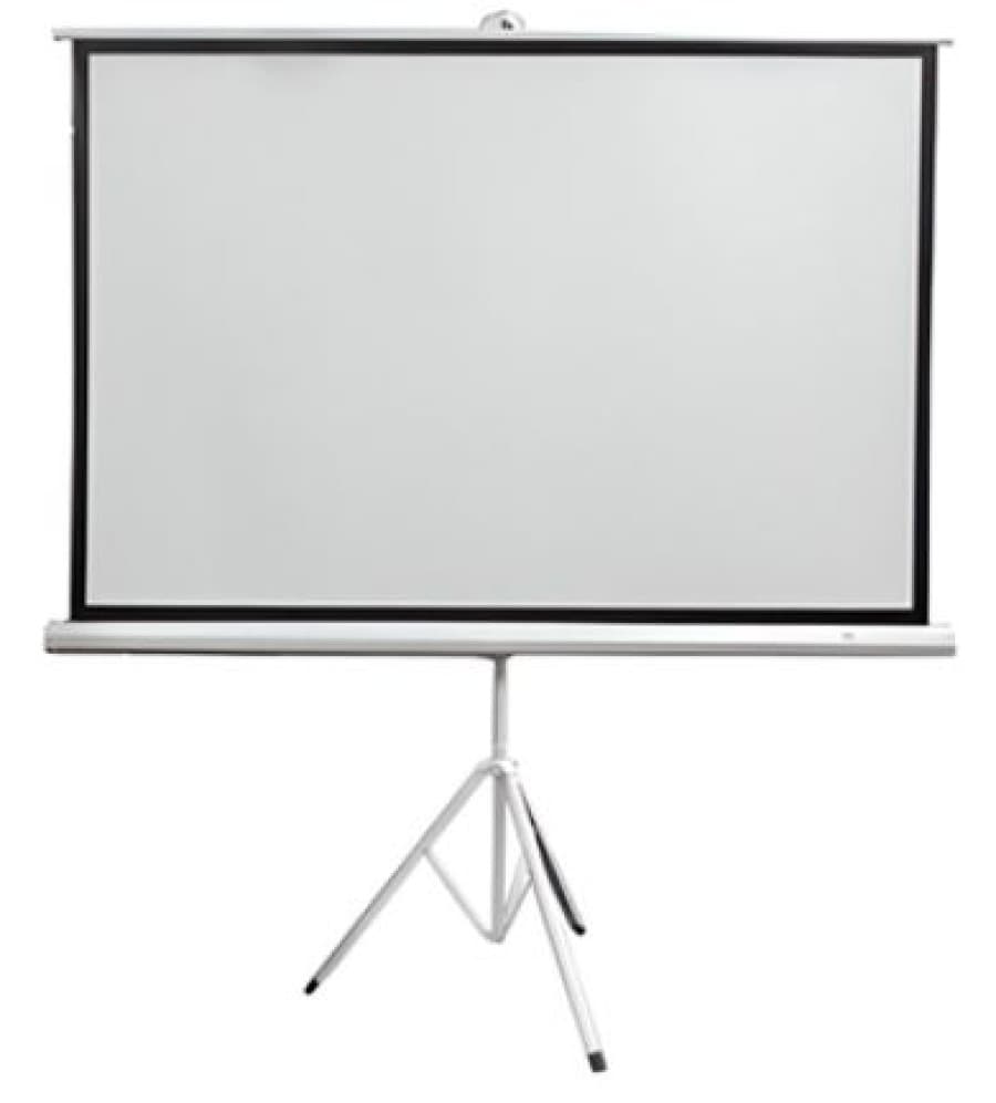 Ecran con Tripode TEROS TE-9063W, 1.56 x 1.17 metros, 4:3 (80"), blanco mate. - 1
