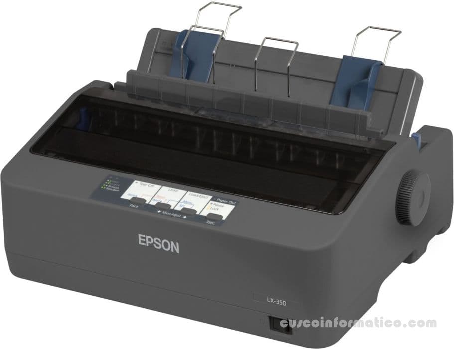 Impresora de matriz Epson LX-350, matriz de 9 pines, velocidad máxima 347 cps (10 cpi). - 2