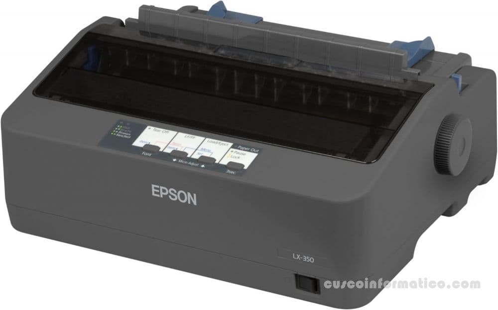 Impresora de matriz Epson LX-350, matriz de 9 pines, velocidad máxima 347 cps (10 cpi). - 1