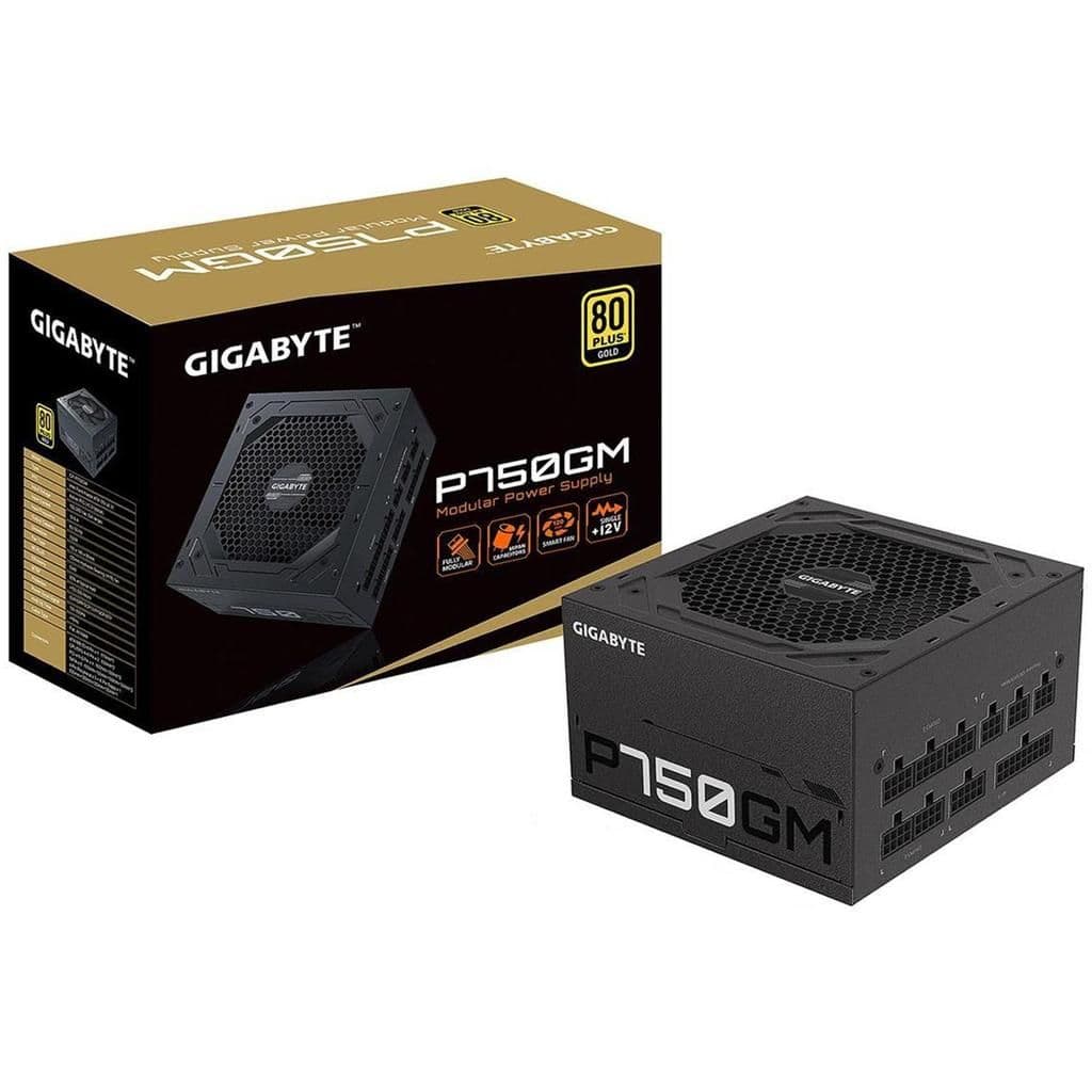 Fuente de alimentación Gigabyte P750GM, 750W, ATX, 80 PLUS Gold Certified. - 1