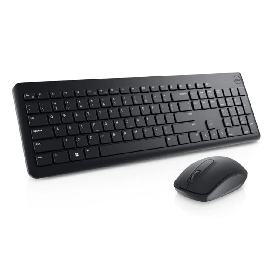 Teclado y Mouse Inalámbrico Dell KM3322W – Español, USB 2.4GHz, Teclado Resistente a Derrames, Mouse Óptico 1000dpi, Negro - 1