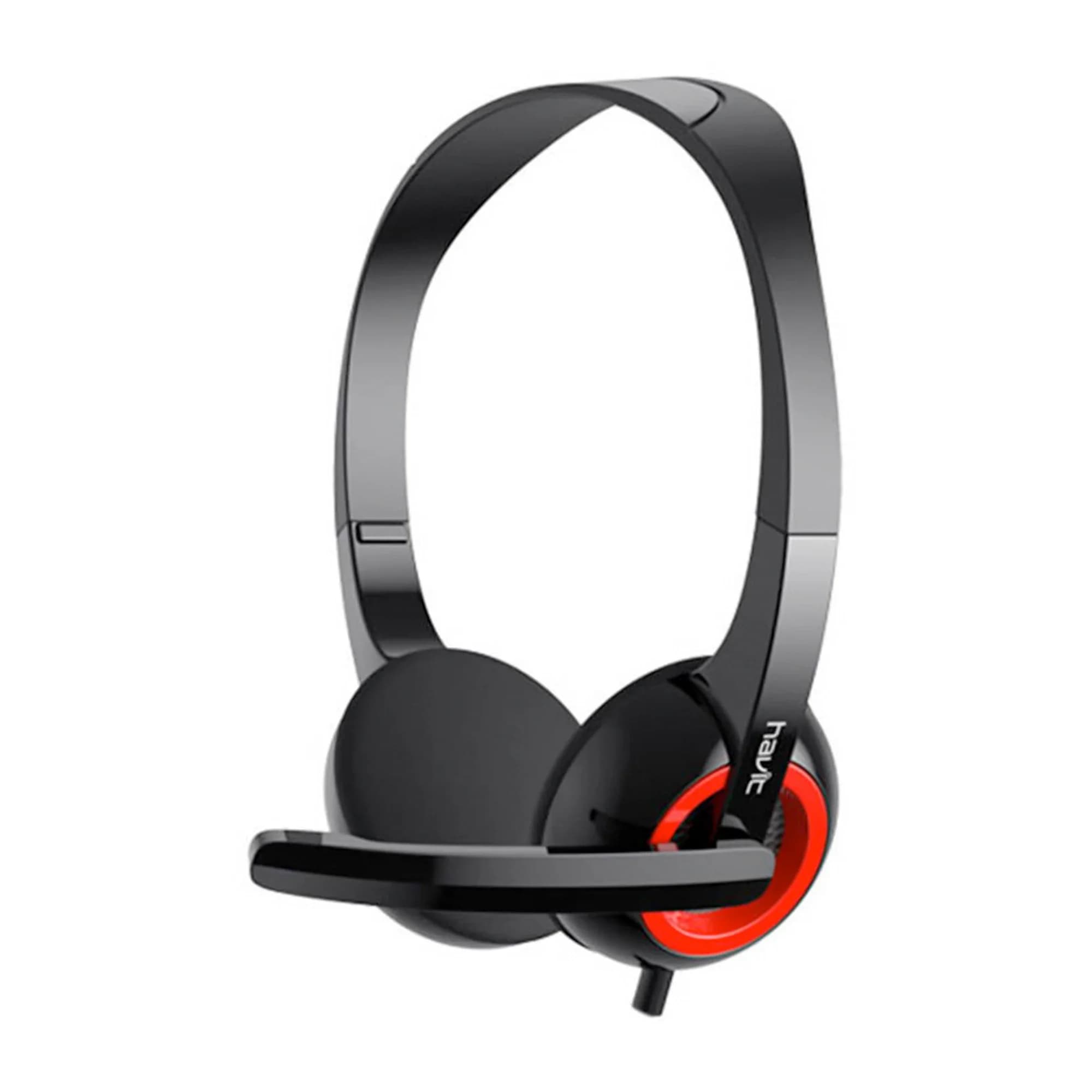 AUDIFONOS ROJO/NEGRO - PARA PC - 3.5 MM - PN INTERNAL H202D - 1