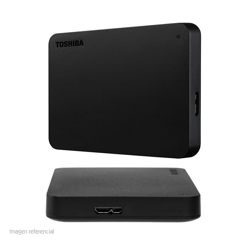 Disco duro externo Toshiba Canvio Basic, 2TB, USB 3.0, 2.5", Negro. - 1