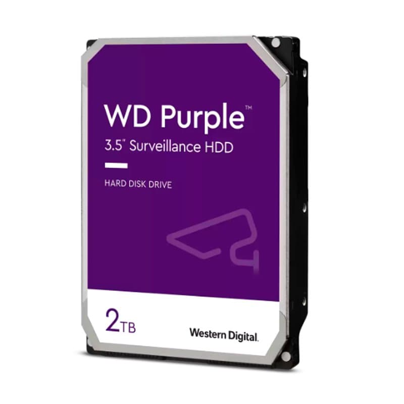 Disco duro Western Digital WD Purple, 2TB, SATA 6.0 Gb/s, 64MB Cache, 5400 rpm, 3.5". - 1
