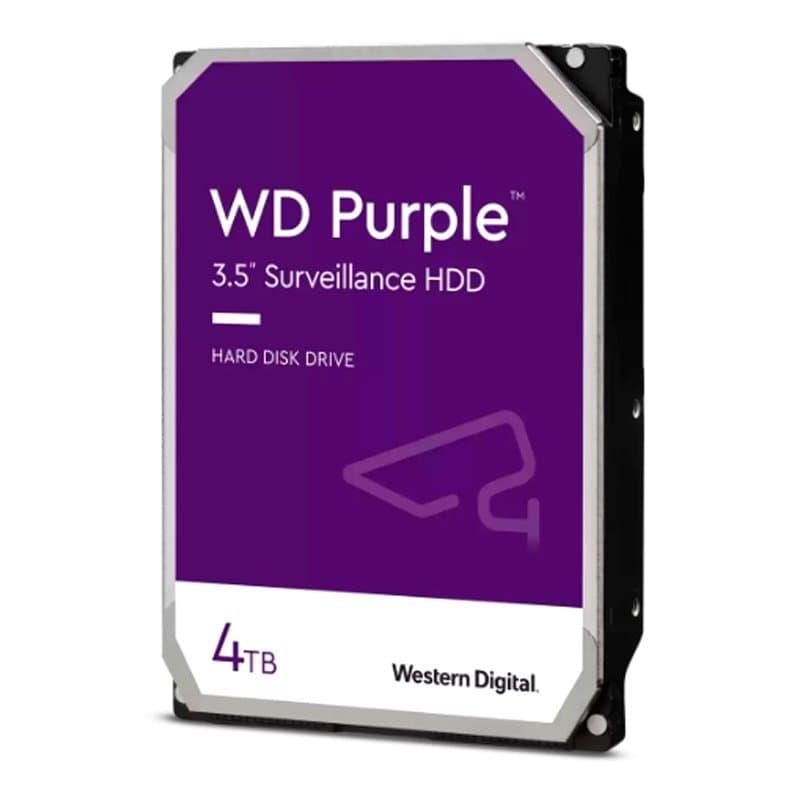Disco duro Western Digital WD Purple, 4TB, SATA 6.0 Gb/s, 256MB Cache, 5400 rpm, 3.5". - 1