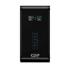 UPS CDP R-SMART 1510I 1500VA / 900W / 10 SALIDAS / 5 PORT USB-A / 1 PORT USB-C BLACK (R-SMART1510I) - 1