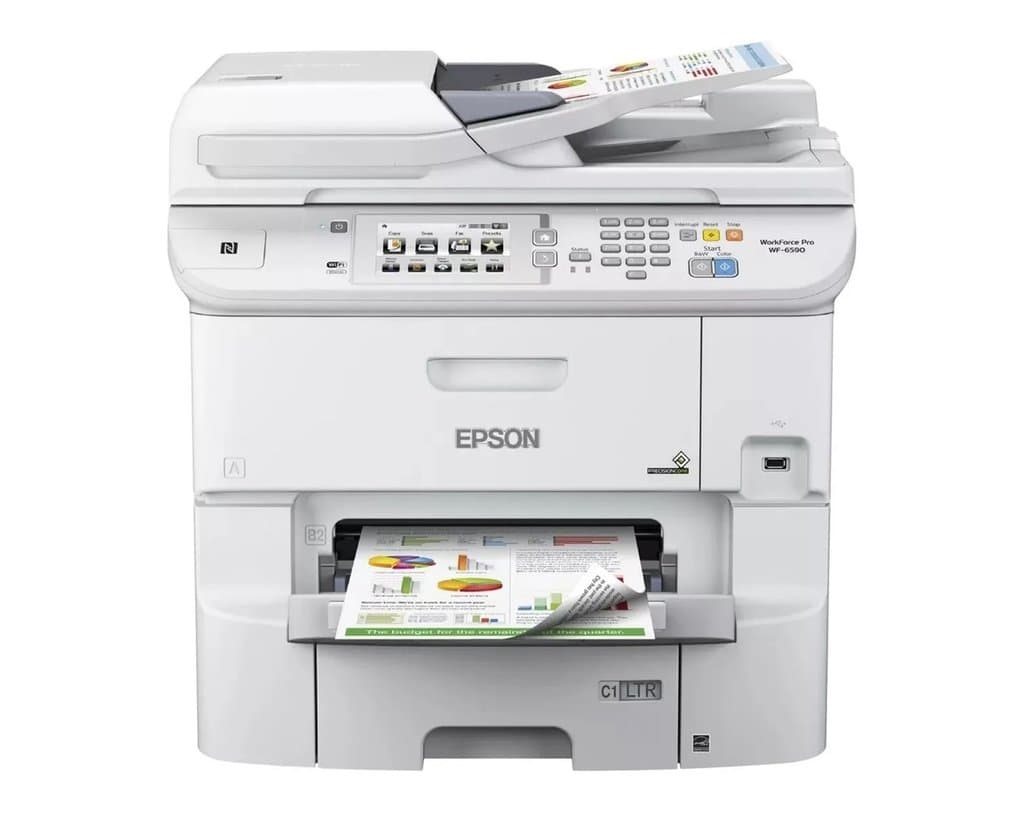 Multifuncional de tinta Epson WorkForce Pro WF-6590, Imprime, Escaner, Copia, Fax - 2