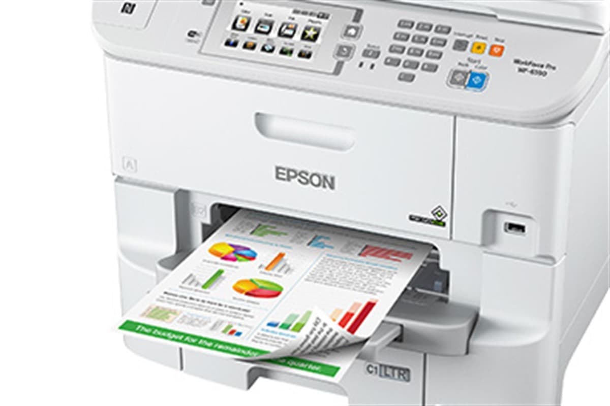 Multifuncional de tinta Epson WorkForce Pro WF-6590, Imprime, Escaner, Copia, Fax - 3