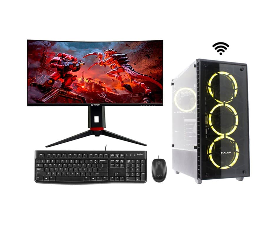 PC Intel Core i5-14ava gen, Memoria RAM 16GB, Disco solido 1TB, Wifi 5G, Monitor 27" - 1