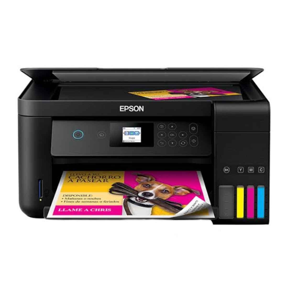 Impresora Multifuncional de tinta Epson EcoTank L4160, imprime/escanea/copia, Wi-Fi / USB 2.0 - 2