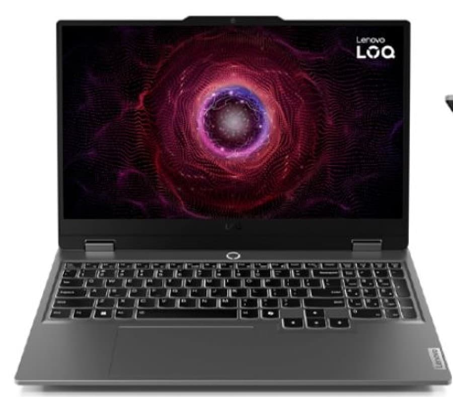 Laptop Lenovo LOQ, AMD Ryzen 7 7435HS, 15.6" FHD 144Hz, 12GB RAM, 512GB Disco Sólido, Video GEFORCE RTX 4060 8GB - 1