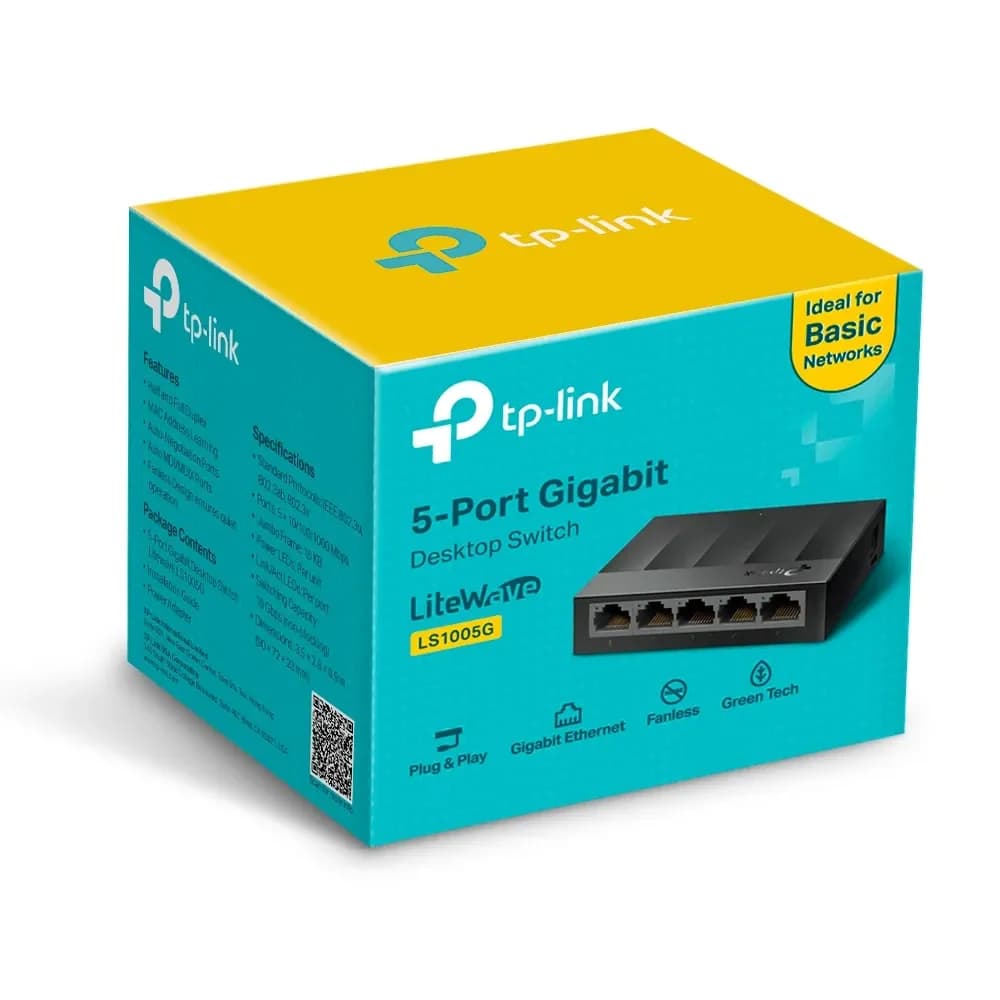 Ls1005g switch tp-link no administrable litewave 5 puertos gigabit - 1