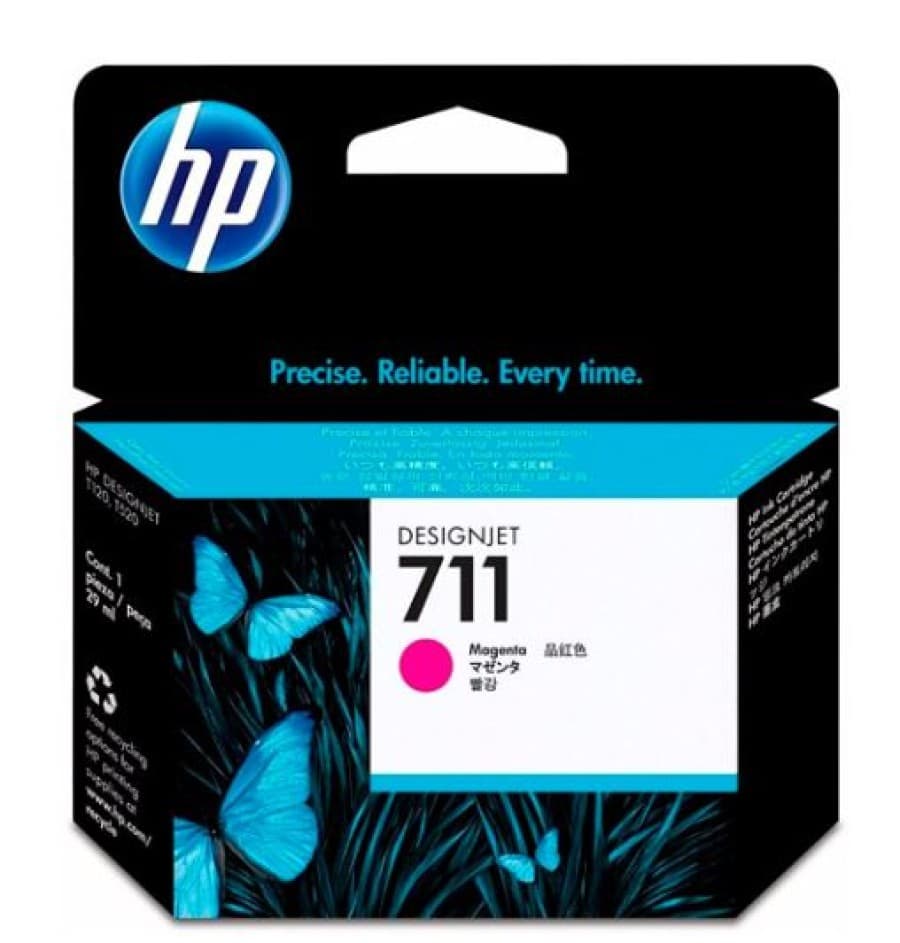 Cartucho de Tinta HP 711 Magenta Original 29ml (CZ131A) T120/T520 - 1