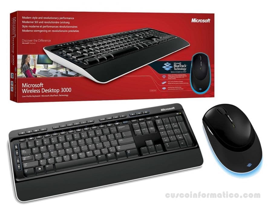 Teclado y Mouse inalámbrico Microsoft W3000 - 2
