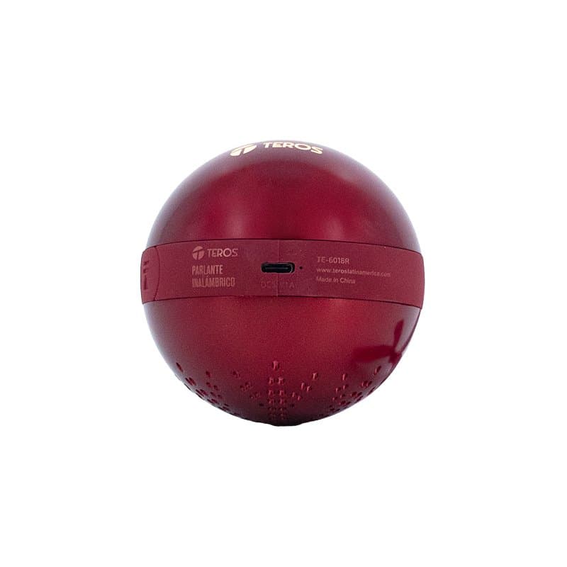 Parlante Inalámbrico Merry Christmas TEROS TE-6018R, Bluetooth 5.3, Tipo USB-C, Color Rojo - 3