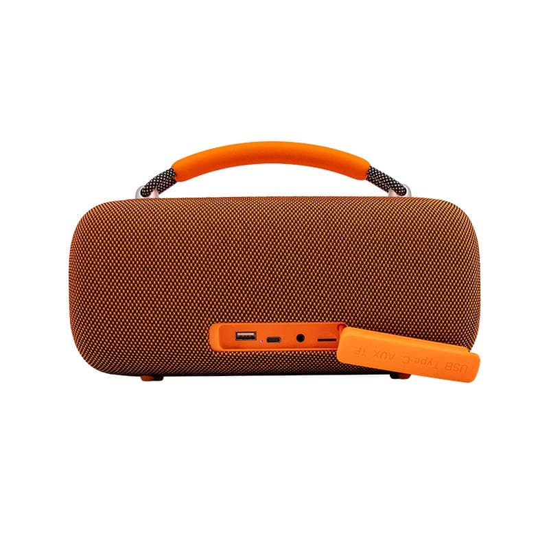 Parlante Inalámbrico Teros Vibes VB-6049, 60W, BT 5.3, 4000 MAH, USB, Luces LED, Orange - 2
