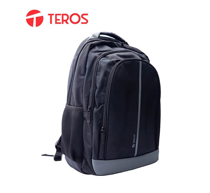 Mochila Teros TE-IDS18550, Poliéster, notebook hasta 15.6", Negro / Gris. - 1