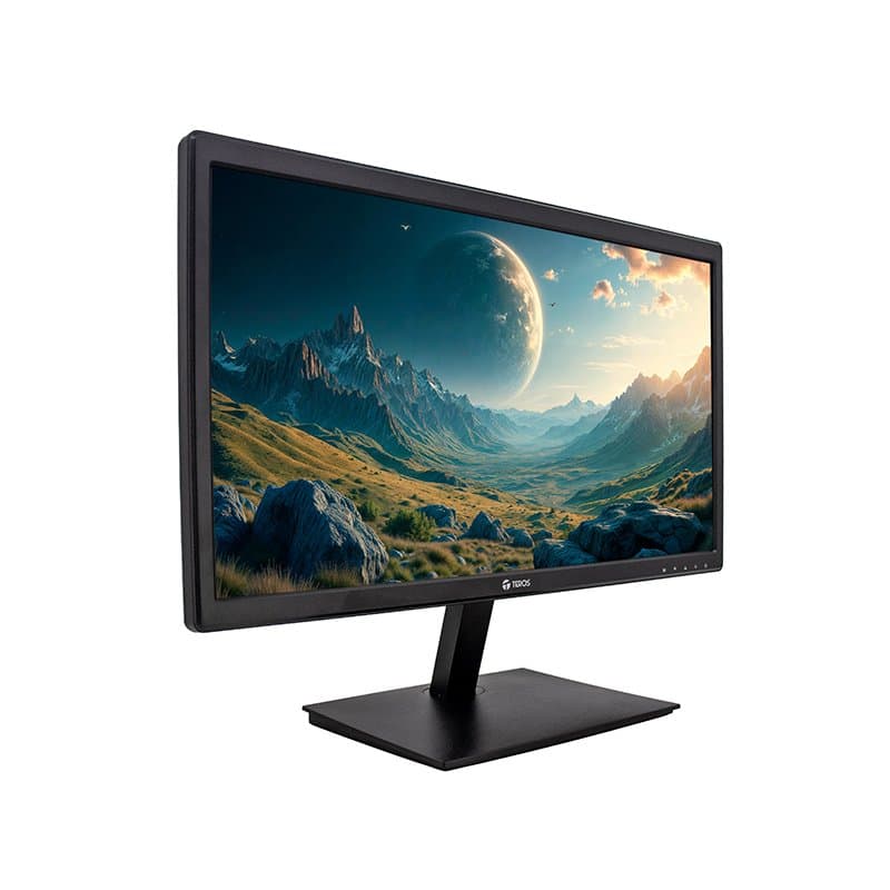 Monitor Plano TEROS TE-1916S, 19.5" HD TN, 75 Hz, 5ms, HDMI, VGA, AUDIO OUT, Parlantes - 1