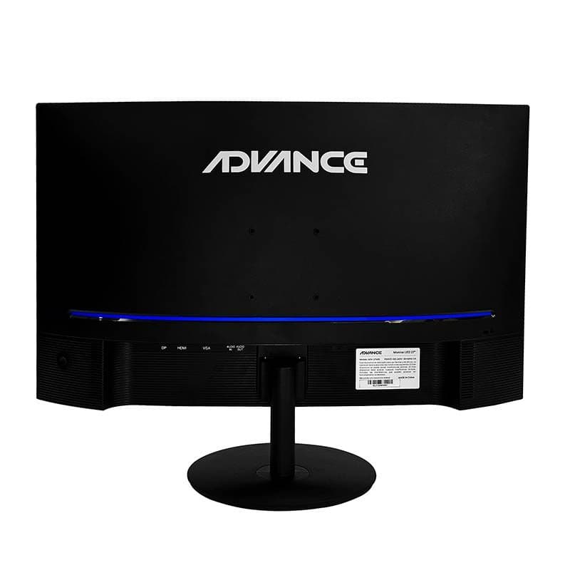 Monitor Curvo Advance ADV-2751S, 27" FHD VA, 100Hz, 1ms, HDMI, DP, Parlantes, Negro - 2