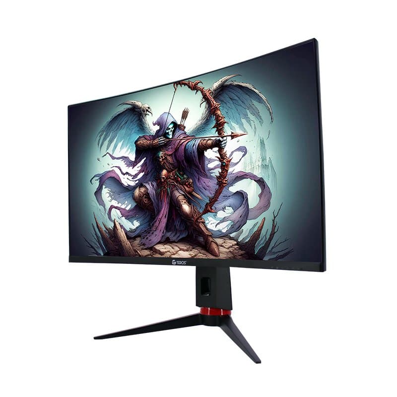 Monitor curvo gaming TEROS TE-3219G, 31.5" FHD VA, 240 Hz, 1ms, HDMI, DP, Audio out - 1