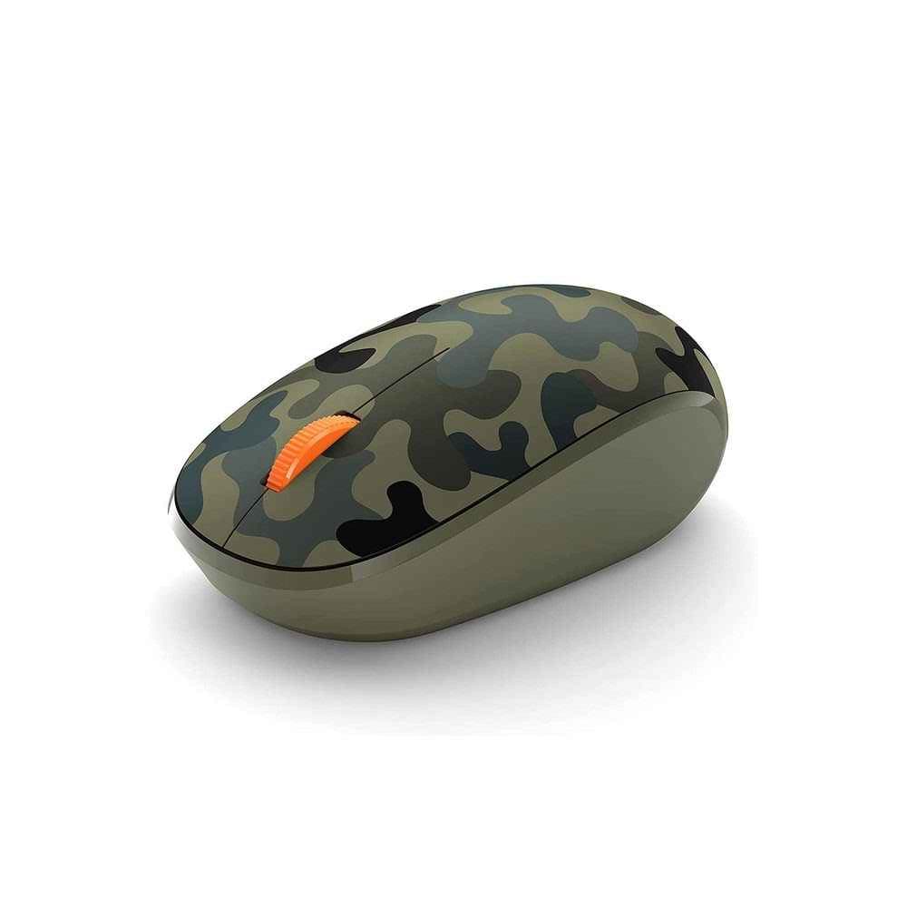 Mouse Microsoft Inalambrico Bluetooth 5.0, 1000dpi, 2.4GHz, Color Camuflaje Bosque - 1