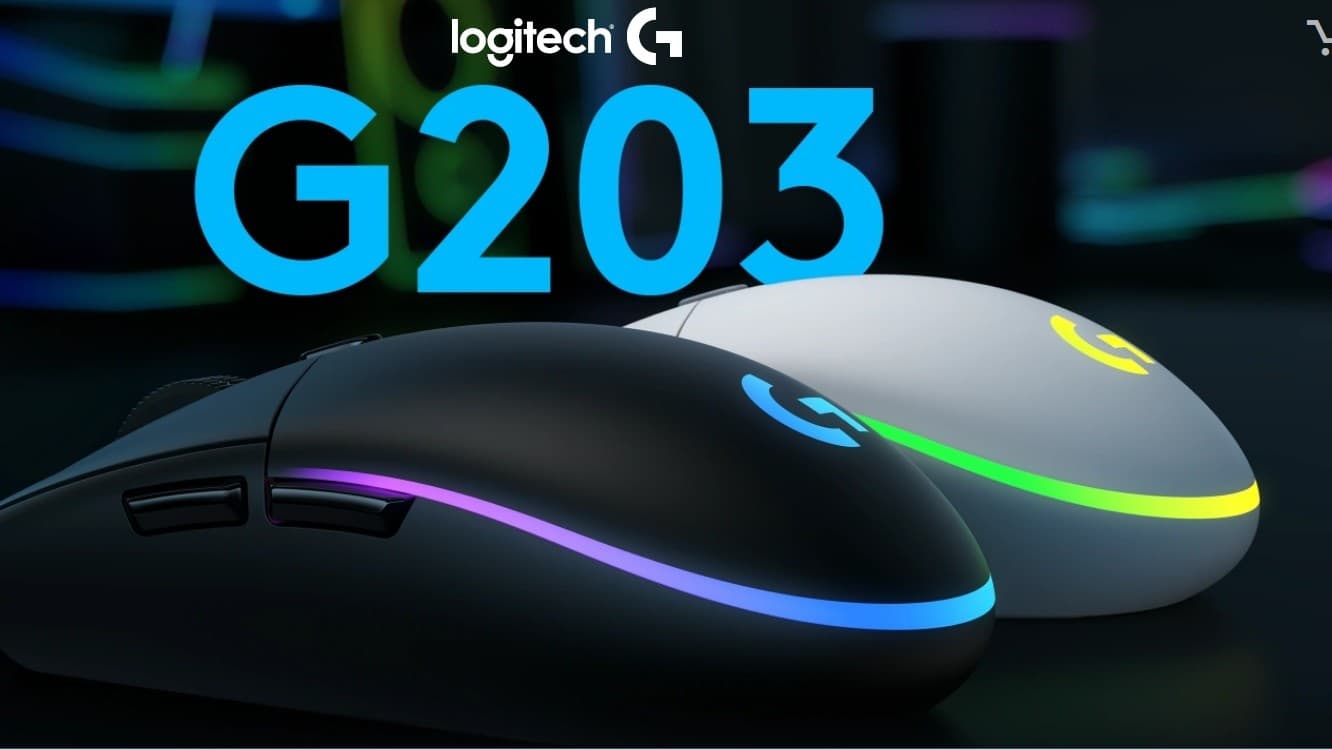 Mouse Gamer Logitech G203 Lightsync Optical 8000 Dpi Rgb Black - 2