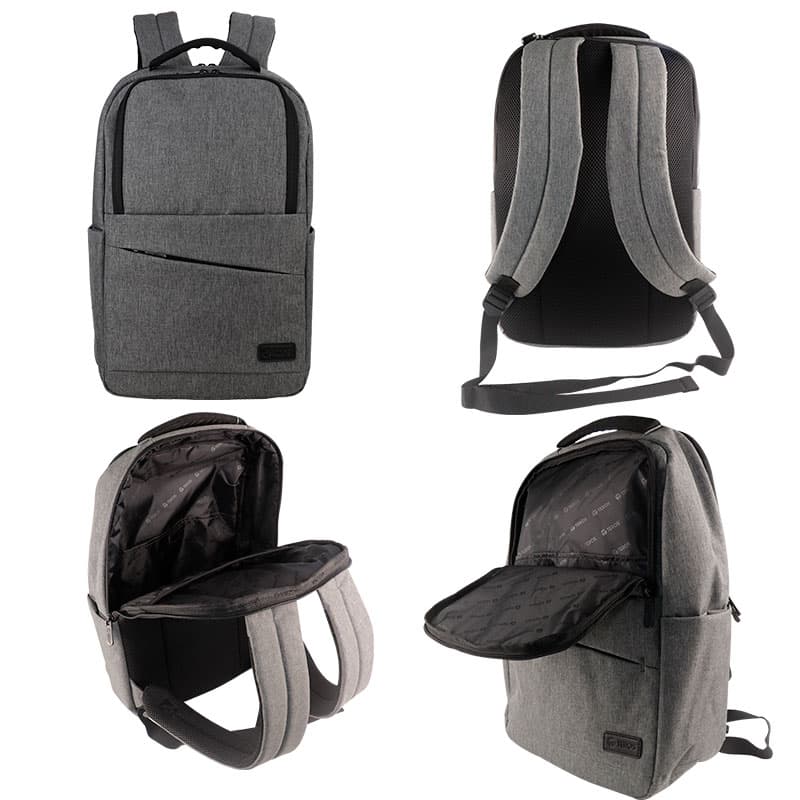 MOCHILA TE-ACS9010 P/NB 15.6', Poliéster, notebook hasta 15.6", gris - 2