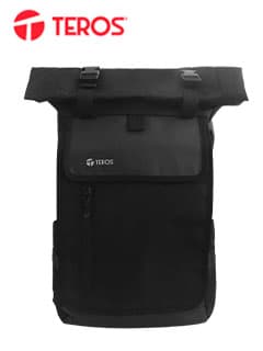 Mochila Teros TE-ACS9018, Poliéster, notebook hasta 15.6", negro. - 1