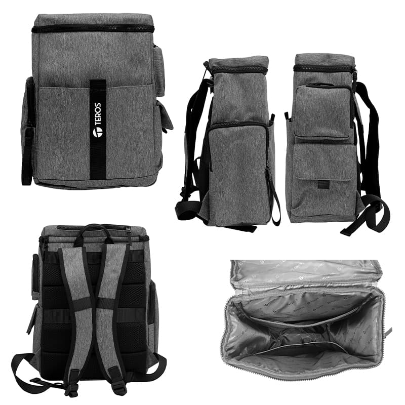 Mochila Teros TE-IDS18582, Poliéster, para notebook desde 14" hasta 15", color gris - 2